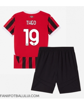 AC Milan Theo Hernandez #19 Echipament de Fotbal Replică 2024-25 Copii Acasa (+ Șorturi)